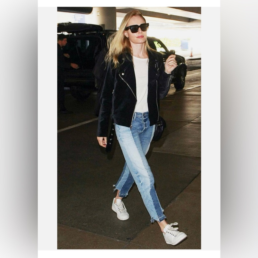 Frame Denim Straight Leg Jeans in Light Blue